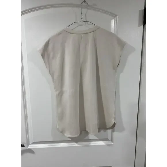 jones new york beige serenity knit v-neck dolman tee size S - Picture 4 of 8